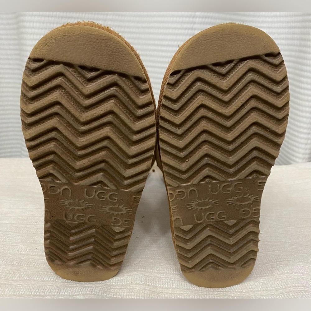 Kids UGG Brown Suede Boots with Side Zipper
Size 1 - Picture 7 of 10